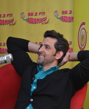 Hrithik Roshan at Radio Mirchi Studio