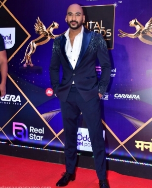 Sahil Khattar looks dapper in his shining blue suit 