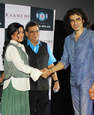 Mishti, Kartik Aaryan, Subhash Ghai and Imtiaz Ali