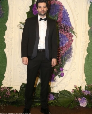 Karan Deol poses in his tuxedo 