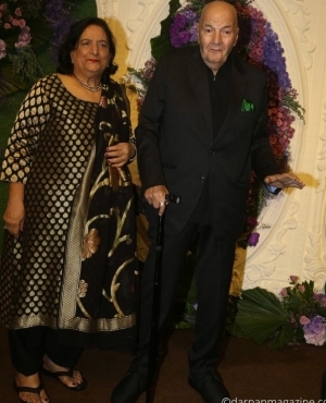 Actor Prem Chopra makes an appearance with wife Uma Chopra 