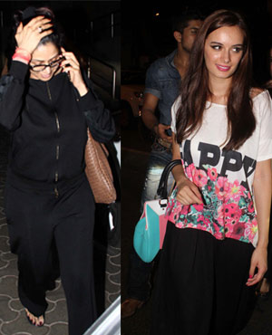Karan Johar, Sridevi, Evelyn Sharma Snapped