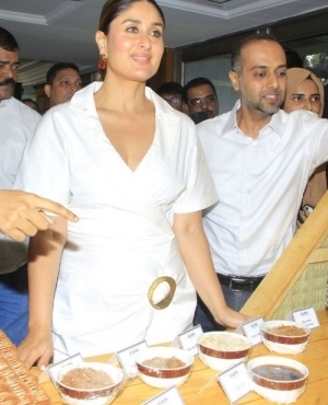 Kapoor about to sample Pluckk's creations