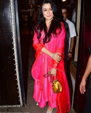 Mini Mathur is a vision in pink 