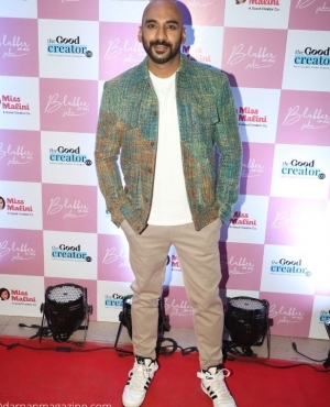 Sahil Khattar dawns on a green blazer with khakis 