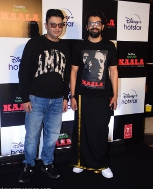 Bhushan Kumar gets clicked alongside Bejoy Nambiar 