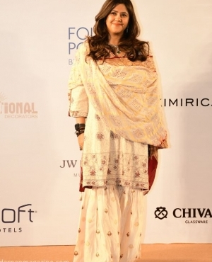 Ekta Kapoor goes for all white 