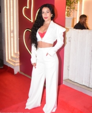 Krishna Shroff is giving us bold vibes in her white and red 