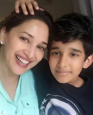 Madhuri Dixit Poses With Sons