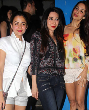 Malaika, Amrita and Karisma Kapoor's Night Out