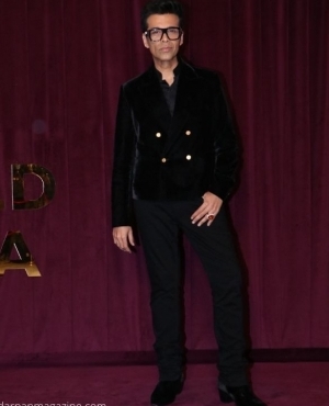 Director Karan Johar looks dapper in black