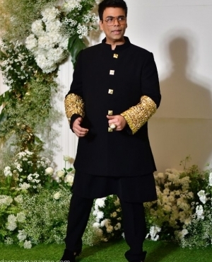 Karan Johar looks hot in black and gold 