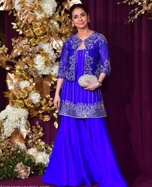 Urmila Matondkar looks pretty in royal blue 
