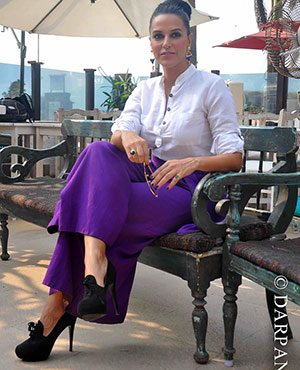 Neha Dhupia unveils PETA's V-Card