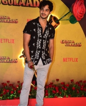 Ishaan Khatter poses for the press 