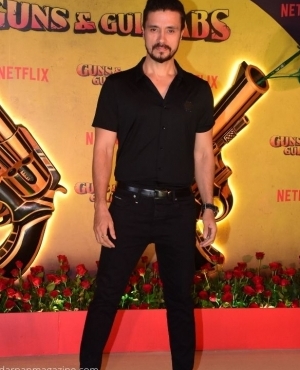 Darshan Kumaar poses in all black 