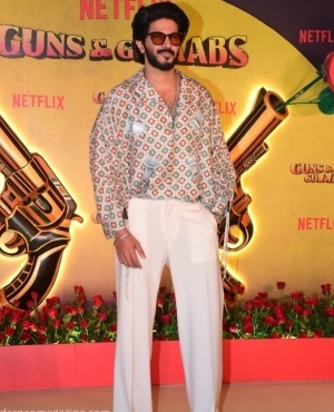 Dulquer Salmaan strikes pose for the press 