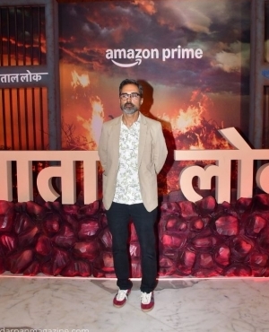 Screenwriter Sudip Sharma poses for the press 