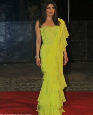 Priyanka Chopra looks stunning in her neon outfit 