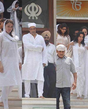 Prayer Meeting For Dara Singh's Wife