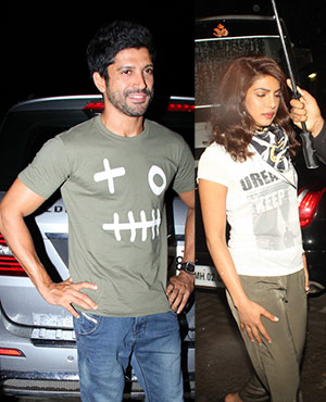Priyanka, Ranveer, Farhan at Dil Dhadakne Do Shoot