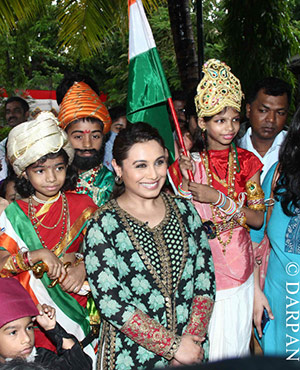 Rani Mukerji promotes Support My School campaign