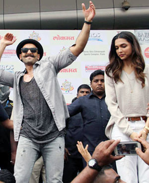 Ranveer, Deepika Launch ‘Gajanana’ Song