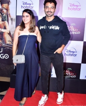 Aparshakti Khurana and wife are matching on the red carpet 