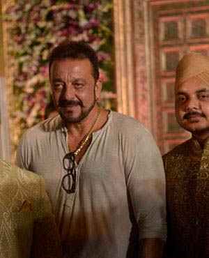 Sanjay Dutt At A Wedding Reception