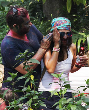 Sanjay Gupta Holi Celebration