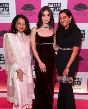 Anju Newatia, Alia Bhatt, and Piyushaa Newatia 
