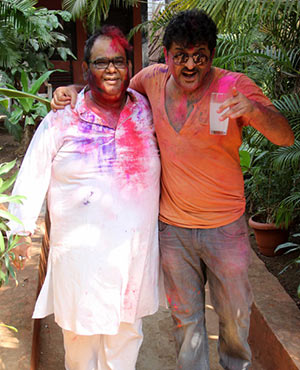 Satish Kaushik with Rajesh Khattar