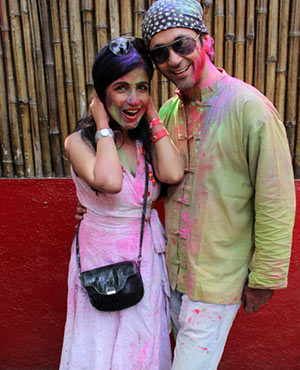 Shibani Kashyap with a friend