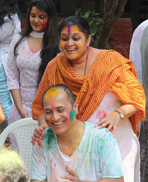 Supriya Pathak and Vipul Shah