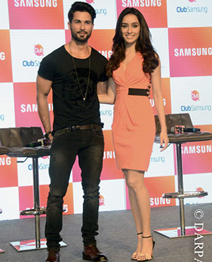 Shahid, Shraddha at Club Samsung App Launch