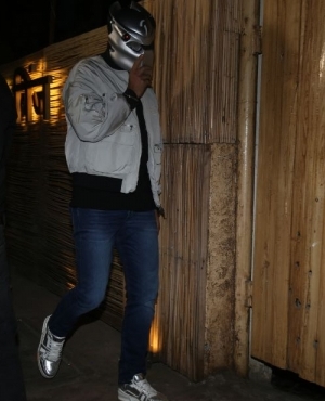 Raj Kundra shows up as a superhero with a silver helmet on 