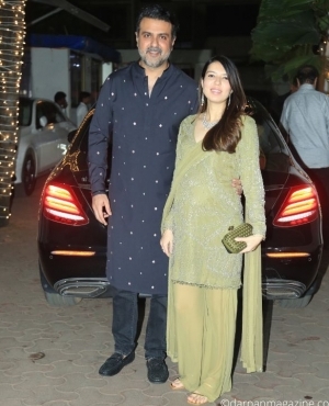 Harman Baweja shows up with pregnant wife Sasha Ramchandani