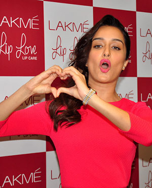Shraddha Launches Lakme Lip Love Lip care