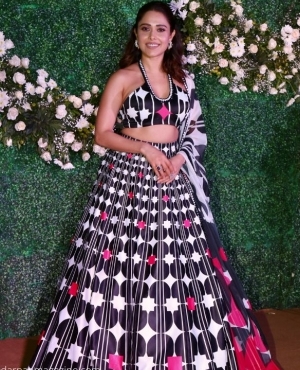 Nushrratt Bharucha goes for patterned lehenga 