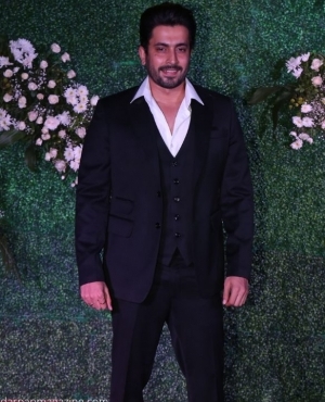 Sunny Singh looks dapper in his black suit 