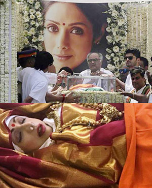 Sridevi's Final Journey, Stars Attends Funeral
