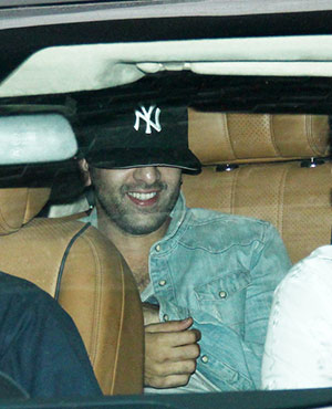 Ranbir Kapoor, Anurag Basu and Aayan Mukherjee spotted at Aamir Khan's house