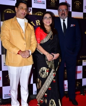 Director Madhur Bhandarkar with Boman Irani and wife Zenobia Irani 