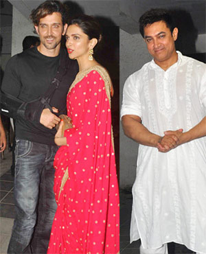 Stars at Aamir Khan's Diwali party