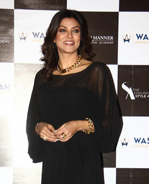 Sushmita at launch of English Manner Style Academy