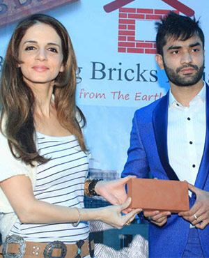 Sussane Khan Launches Eco-Friendly Bricks