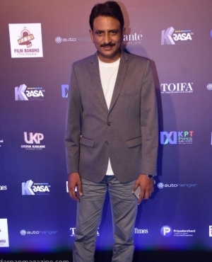 Rajesh Tailang poses for the shutterbugs   