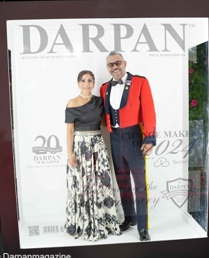 Chief RCMP Superintendent Shawn Gill with wife Kiran Gill 