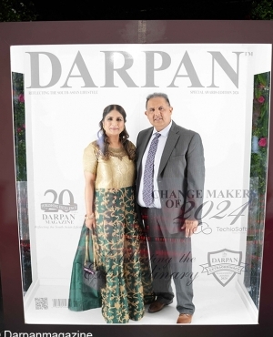 Gurpreet Kaur Bains with her husband 