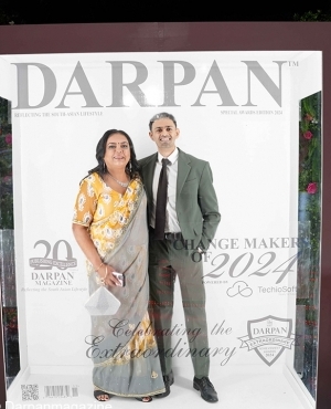 Aman Grewal with her nephew 